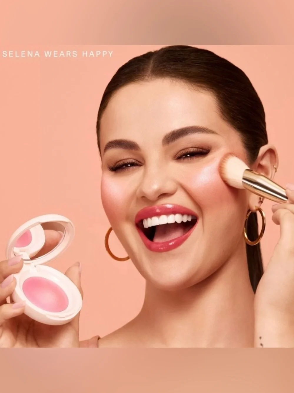 Rare Beauty soft pinch luminous powder blush in Happy